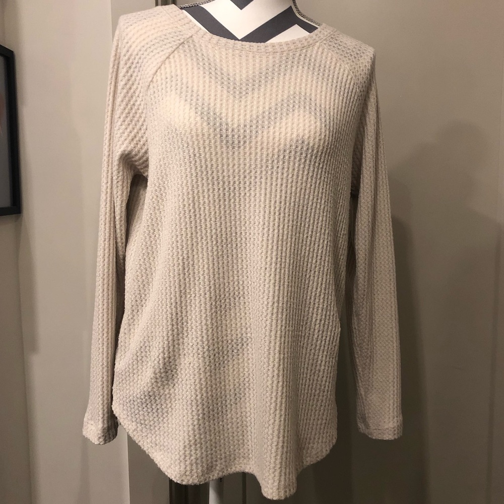American Eagle Soft & Sexy Plush Cream Sweater